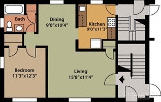 a diagram of a floor plan of a house